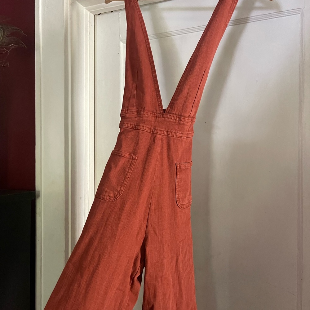 Dollhouse Deep V Overalls NWOT - Picture 2 of 10